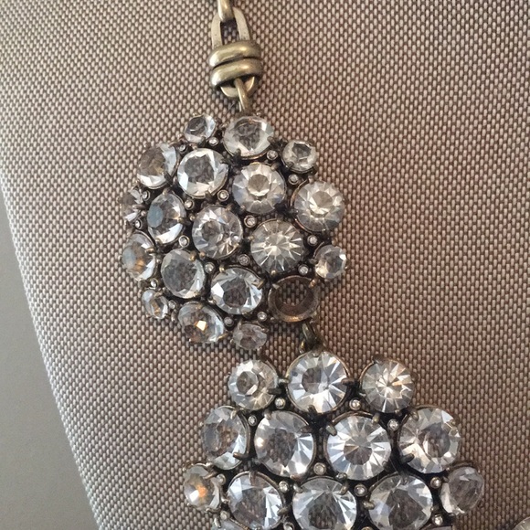 J. Crew Rhinestone Cluster Necklace - Picture 5 of 6